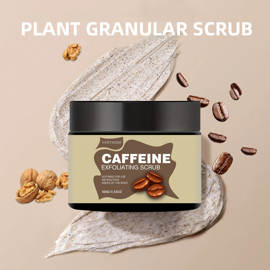 Caffeine Exfoliating Scrub: Natural Non-Sticky Ice Cream Polish Scrubs Treatments Tidesmit