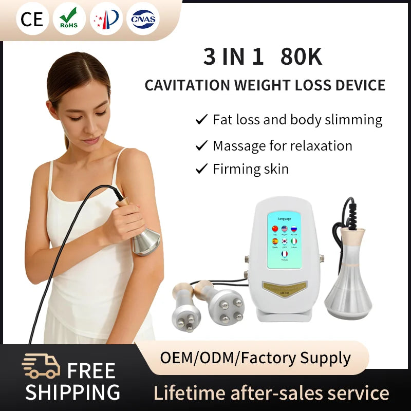 80K Ultrasonic Body Shaping Machine for Targeted Skin Firming & Contouring Body Shaping Massage Equipment Tidesmit
