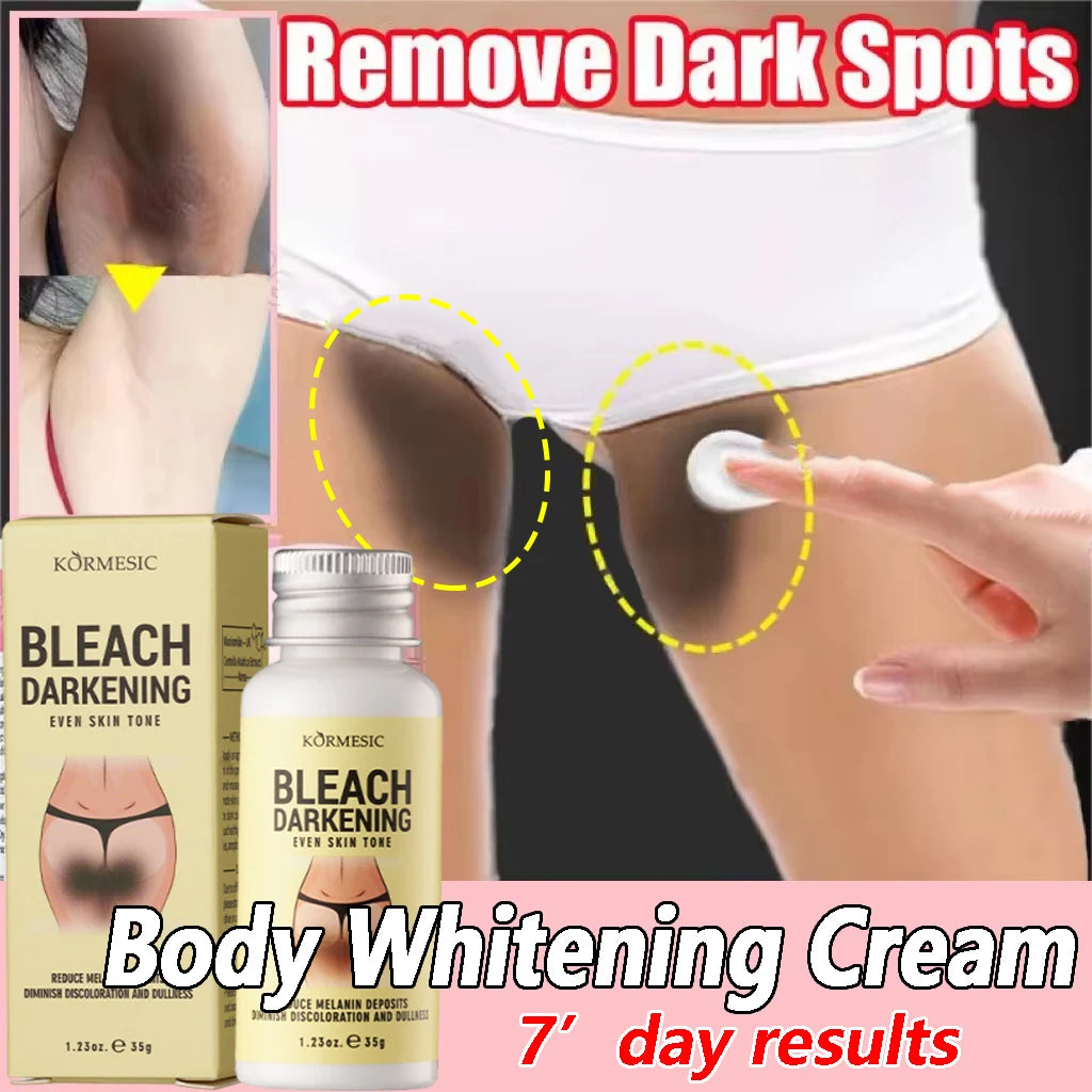 Body Whitening Cream Private Parts Underarm Dark Skin Bleaching Serum Niacinamide Whitening Lighten Dark Spots Snow Bleach Cream