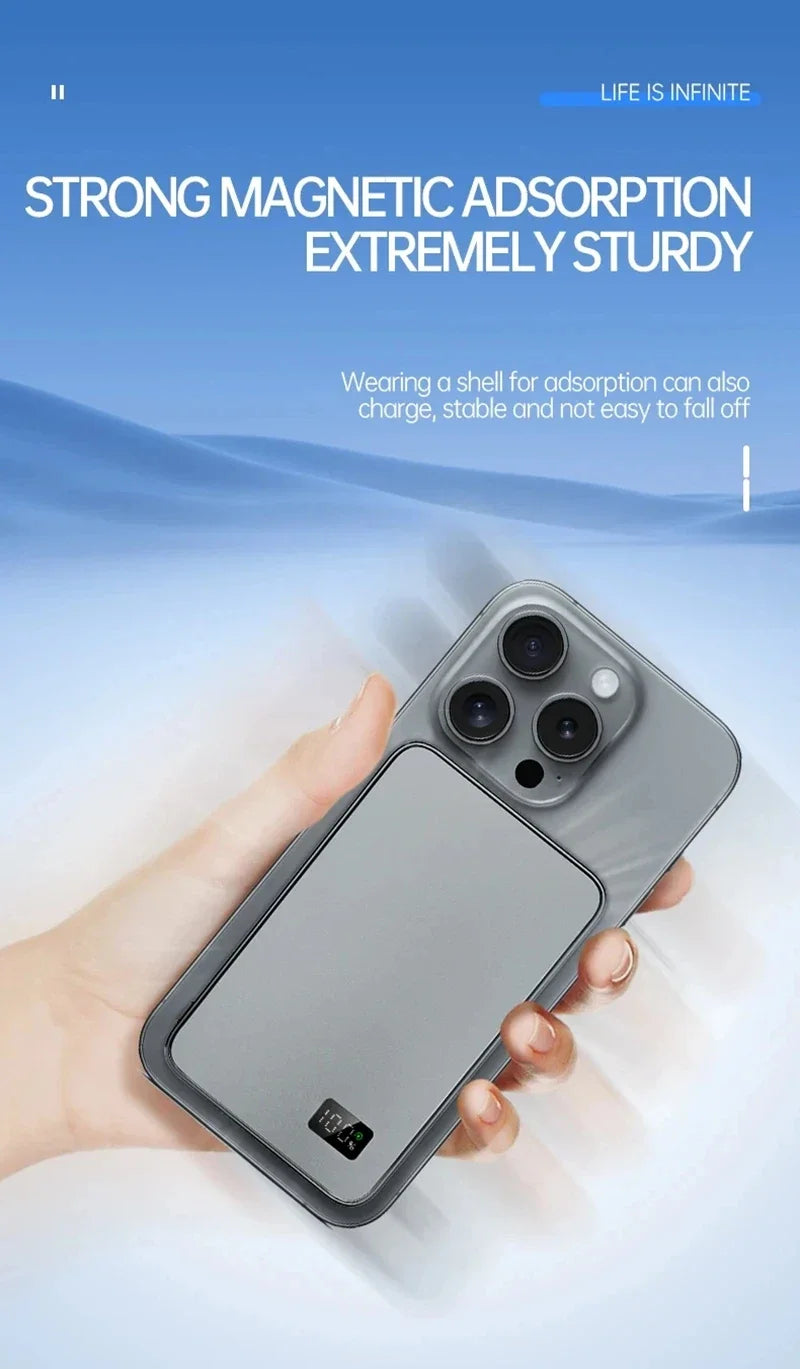 Tidesmit Magnetic Wireless Power Bank | Fast Charging Portable Charger Tidesmit