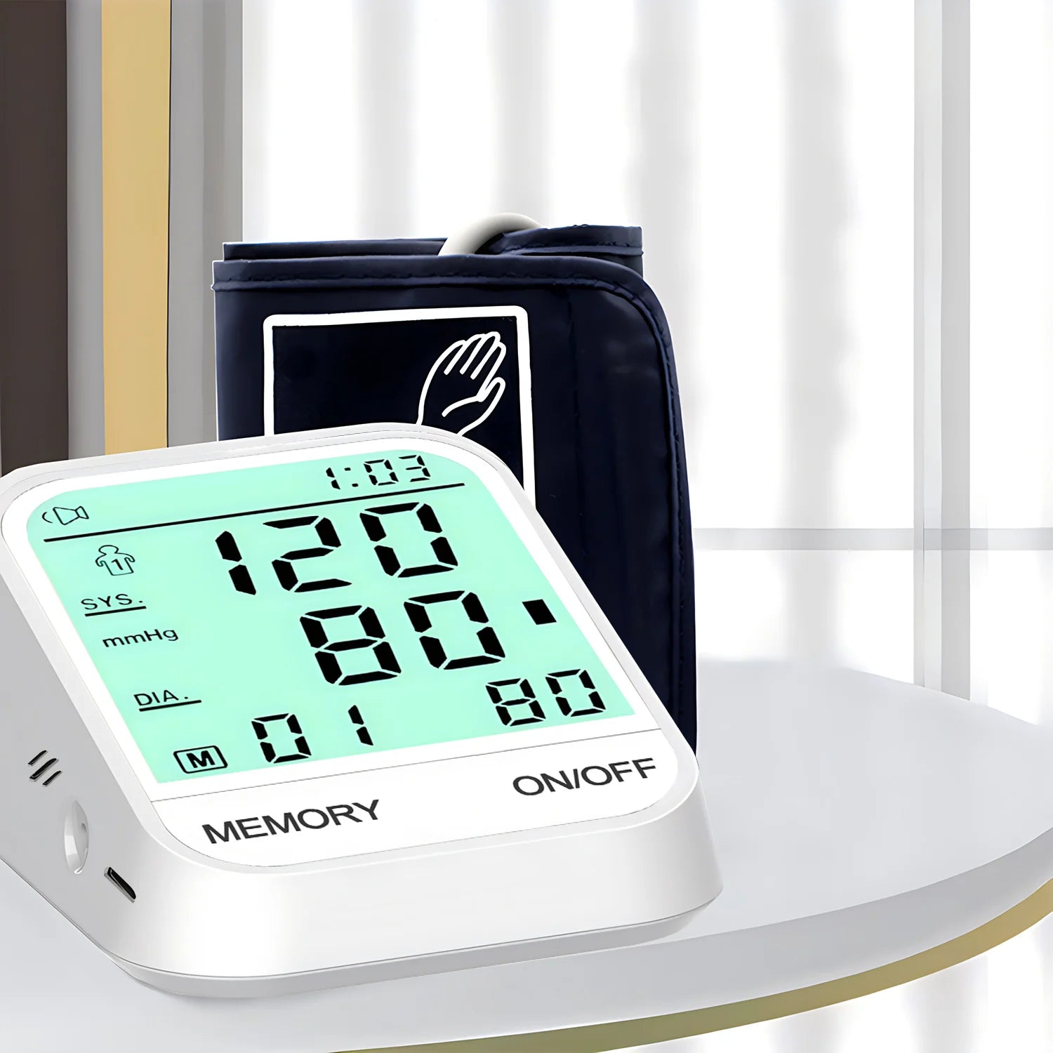 Medical Automatic Sphygmomanometer Digital Arm Wrist BP Blood Pressure Monitor Tensiometer Tonometer Heart Rate Pulse Meter