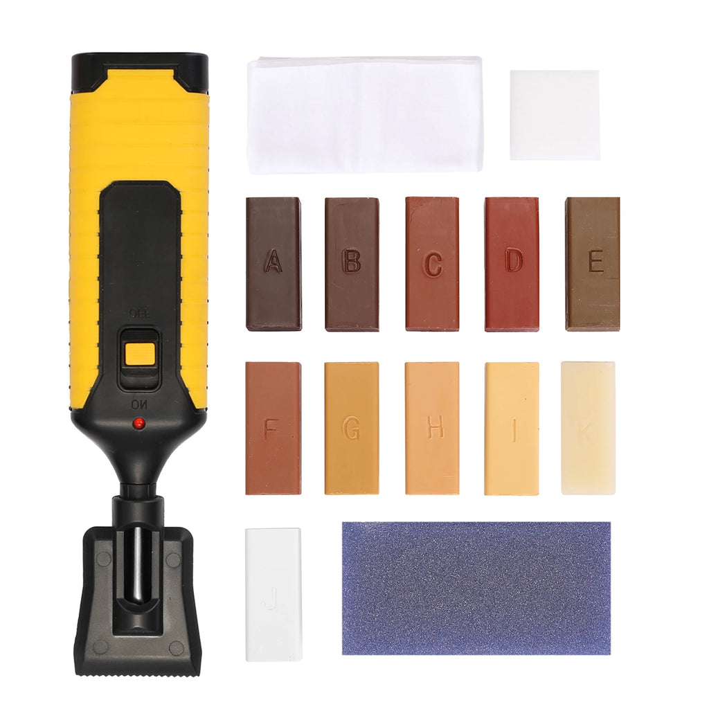 Home Household Laminate Repairing Kit Diy Multifunctional Floor Wood Board Repairs Tool Scratches Mending 11 Wax Blocks