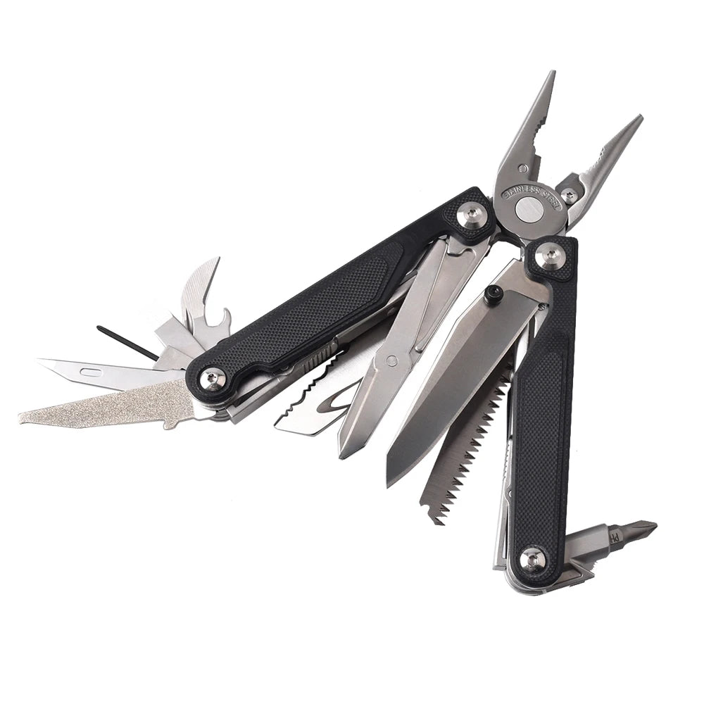 Daicamping DL7 Titanium G10 Stainless Handle Outdoor Camping Folding EDC Multi Tools Pliers Hand Tools Set Multi-tools Kit