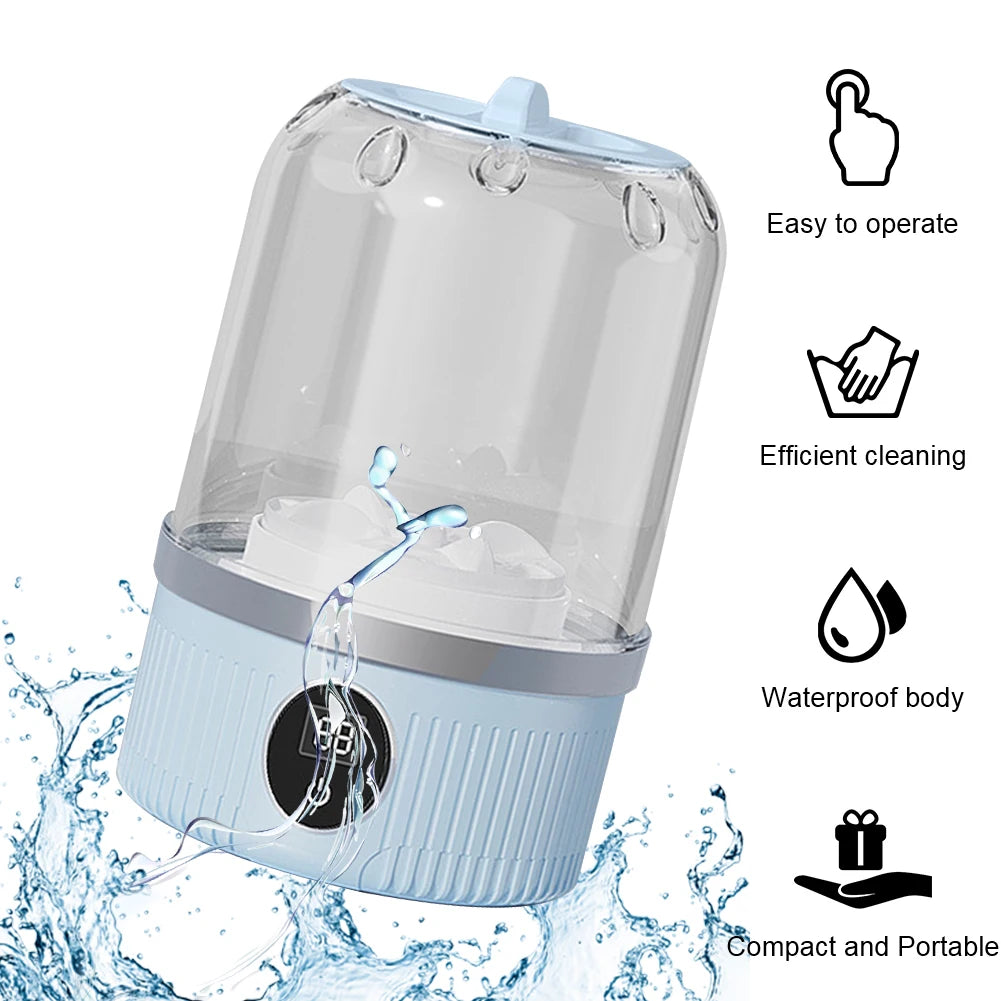 Tidesmit wireless portable mini washing machine for underwear and socks charging base view