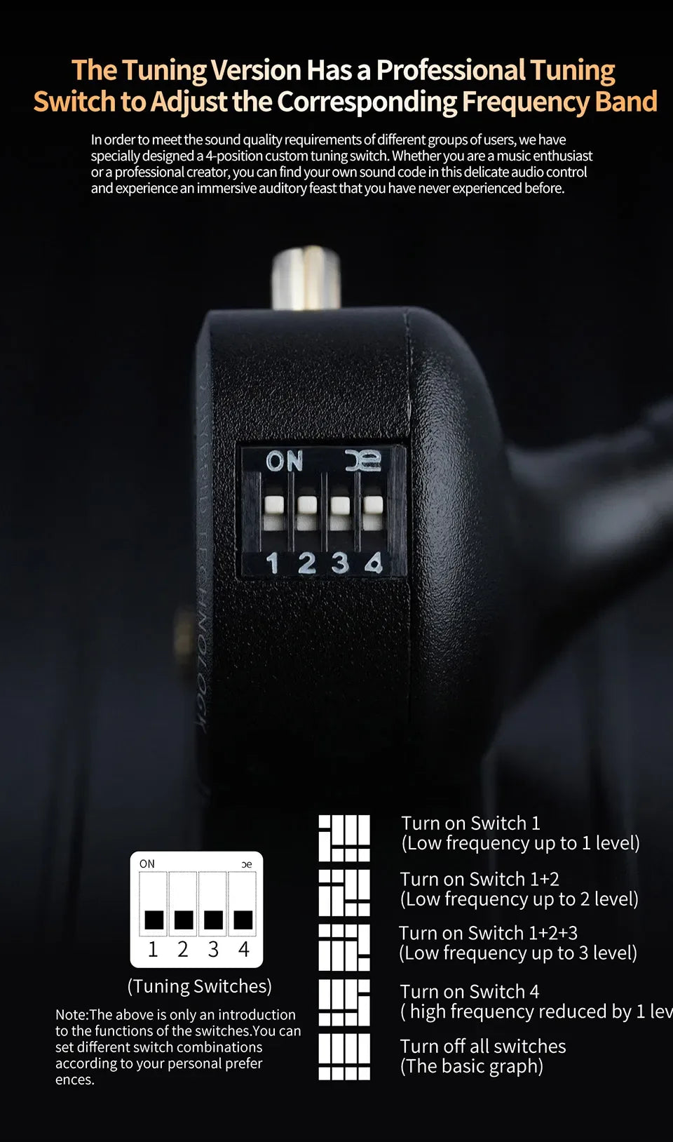 Tidesmit 1DD+5BA Hybrid In-Ear Monitors | HiFi Bass Wired Earphones Tidesmit