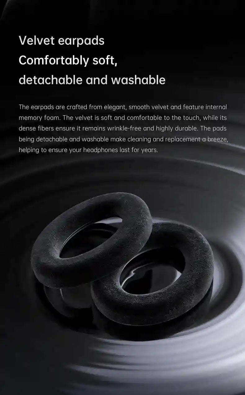 Open-Back Headphones 50mm Dynamic Driver with Detachable Mic - Tidesmit Tidesmit