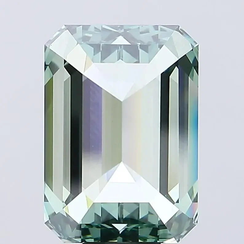 Emerald Cut Lab Grown Diamond Loose Stone Step Cut Fancy Green IGI Certified High Clarity Gemstone Custom Jewe Dada Diamond