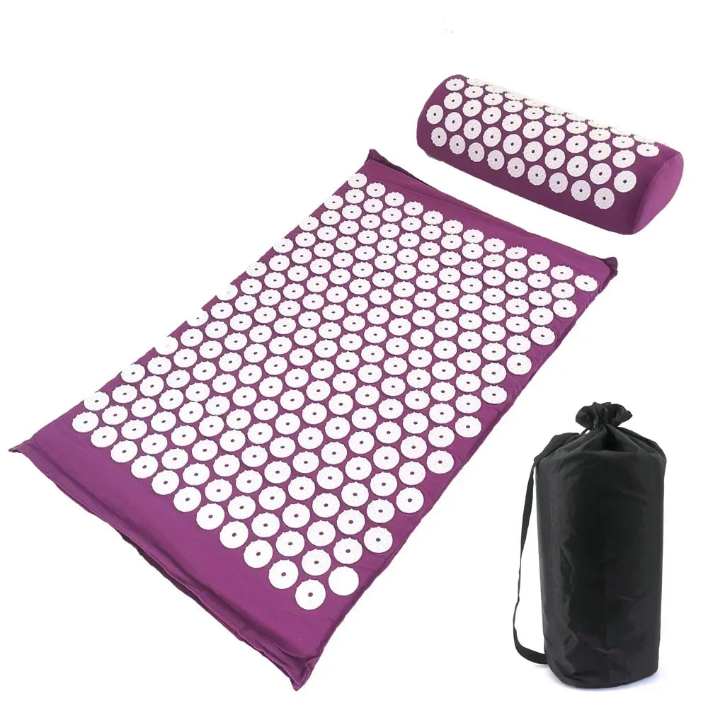 Acupressure Mat and Pillow Set | Targeted Muscle Relief & Recovery Back Massage Instrument Tidesmit