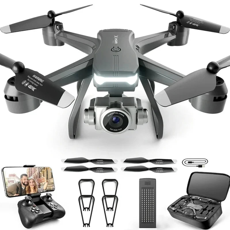 4K Dual Camera Drone: Foldable Beginner GPS Drone with Height Hold Tidesmit