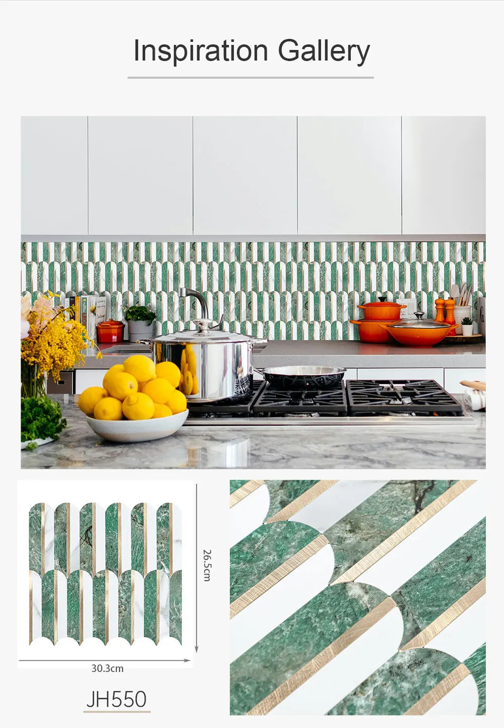 Peel and Stick Backsplash Feather Tile, Self Adhesive PVC Mix Metal Stick on Backsplash Wall Tile for Kitchen,Bathroom