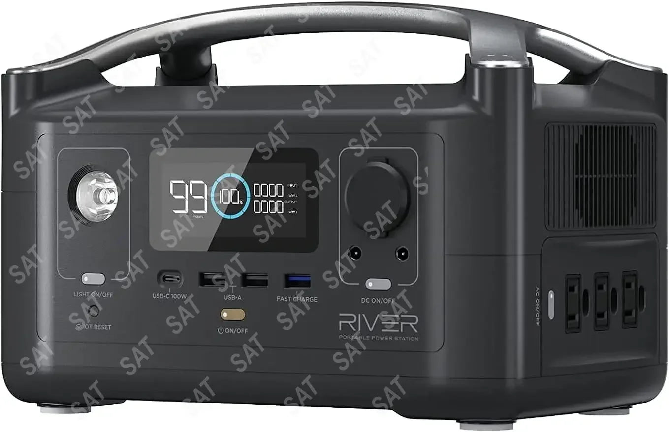 ##For 288Wh Portable Power Station,3 x 600W(Peak 1200W) AC Outlets & LED Flashlight, Fast Charging Silent Solar