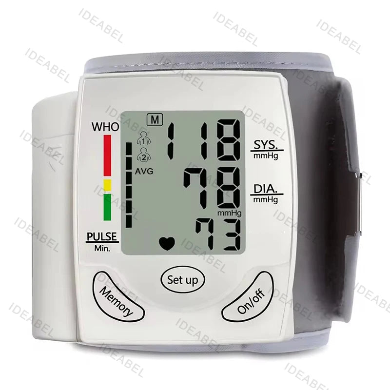 Wrist Blood Pressure Monitor Infrared Thermometer Tonometer BP Monitor Non Contact Infrared Medical Thermometer Pulse Oximeter