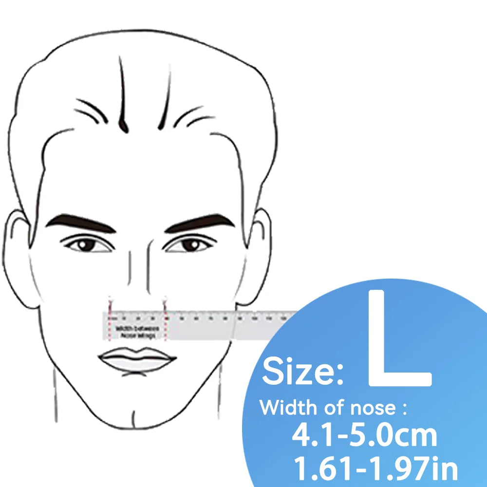 BMC N5B CPAP Mask Nasal Mask With Headgear For BIPAP Luna CPAP For Sleep Apnea Anti Snoring Forehead Support-free Design