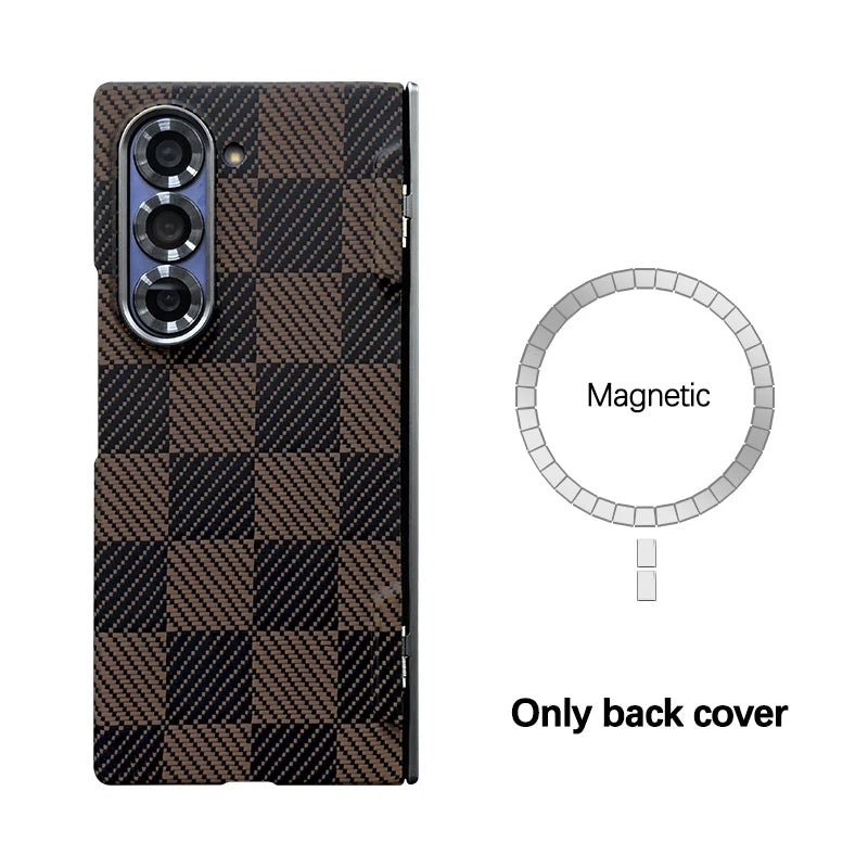 Samsung Galaxy Z Fold 7 Aramid Carbon Fiber Case - Slim Protection Back 5 Galaxy Z Fold6 Tidesmit