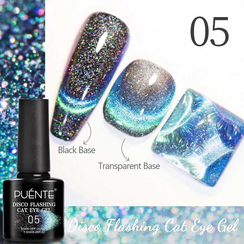 Cat Eye Magnetic Gel Polish 7.5ml - Professional Long-Lasting Nail Art Permanent Makeup Machines Disco Flashing Cat 5