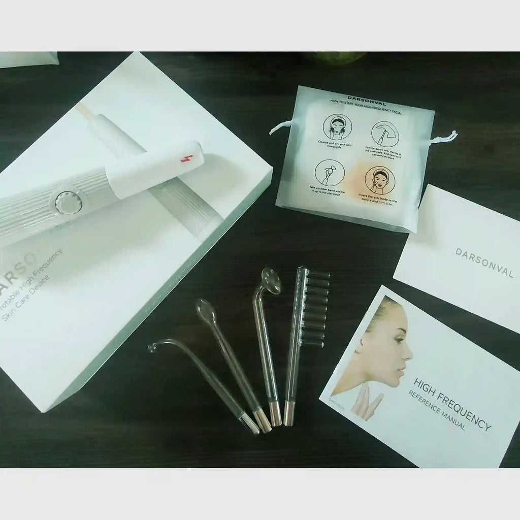 High Frequency Facial Machine - 6-in-1 Professional Skin Therapy Wand Eye Massage Instrument Tidesmit
