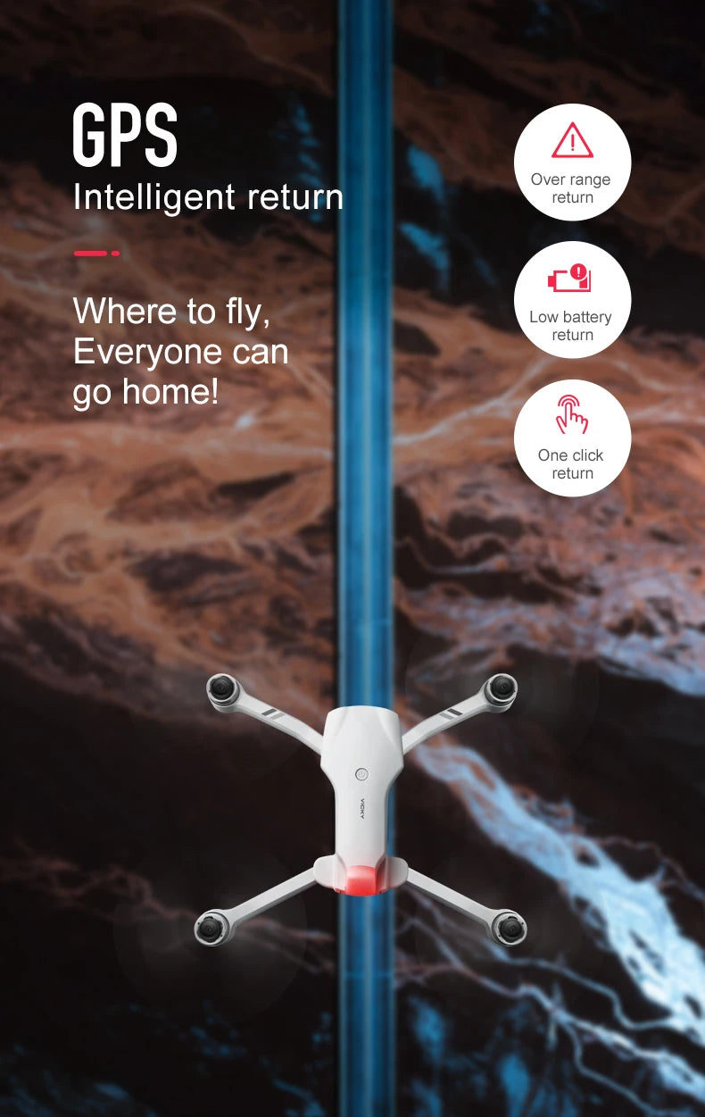 F10 GPS Camera Drone with 8K Dual Lens - Foldable Brushless Design Tidesmit