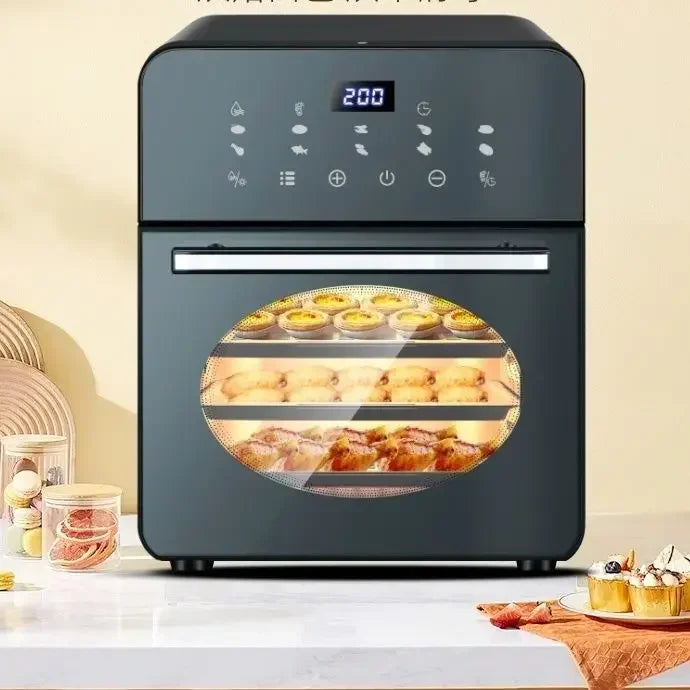 【hot item】Air Fryer Oven Steam Tender Baking Air Oven All-in-one Machine Visible 24 Large Capacity Six-in-one