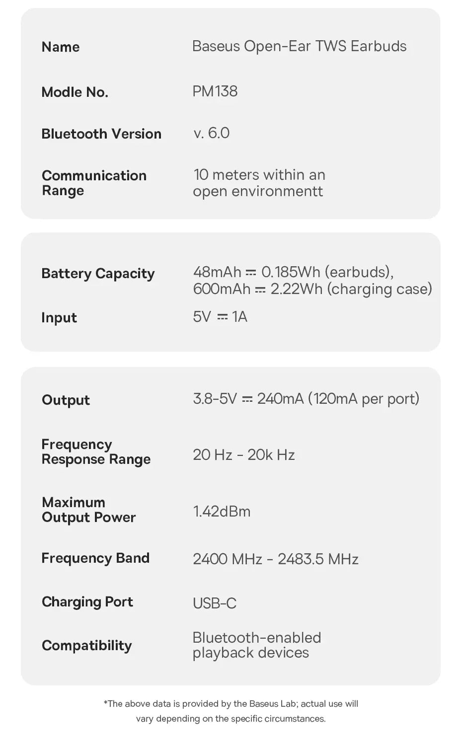 Baseus MC1 Pro Ear Clip Wireless Earphones Bluetooth 6.0 Hi-Res Ultra Open Earbuds earrings 4-Mic ENC Clip on ear buds Headphone Tidesmit