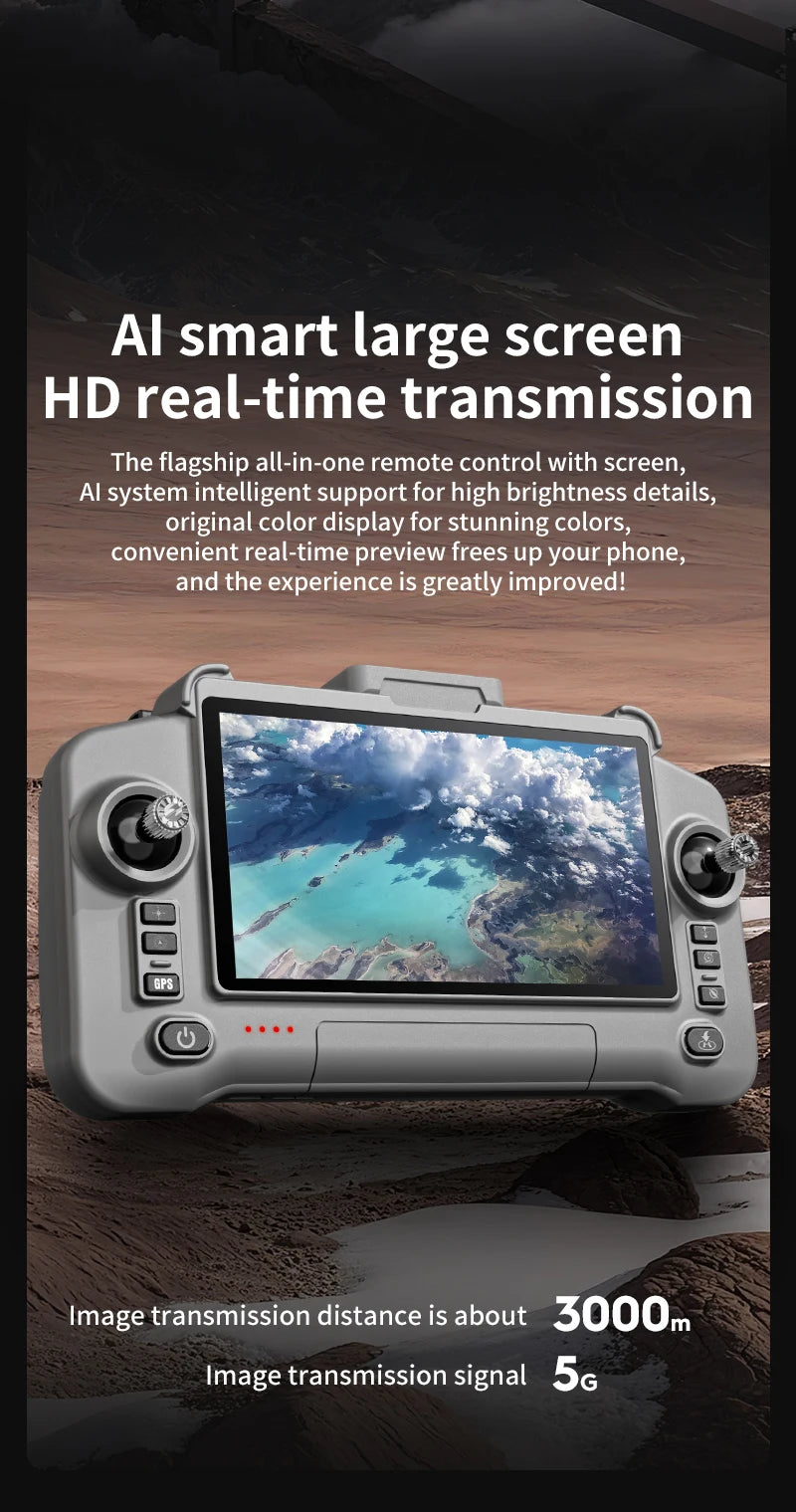 8K GPS Camera Drone with EIS Stabilization and Brushless Motor Tidesmit