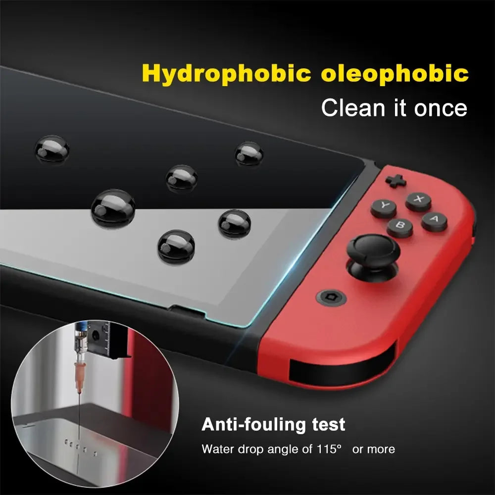 Nintendo Switch Screen Protector - 9H Tempered Glass Anti-Scratch Film Tidesmit