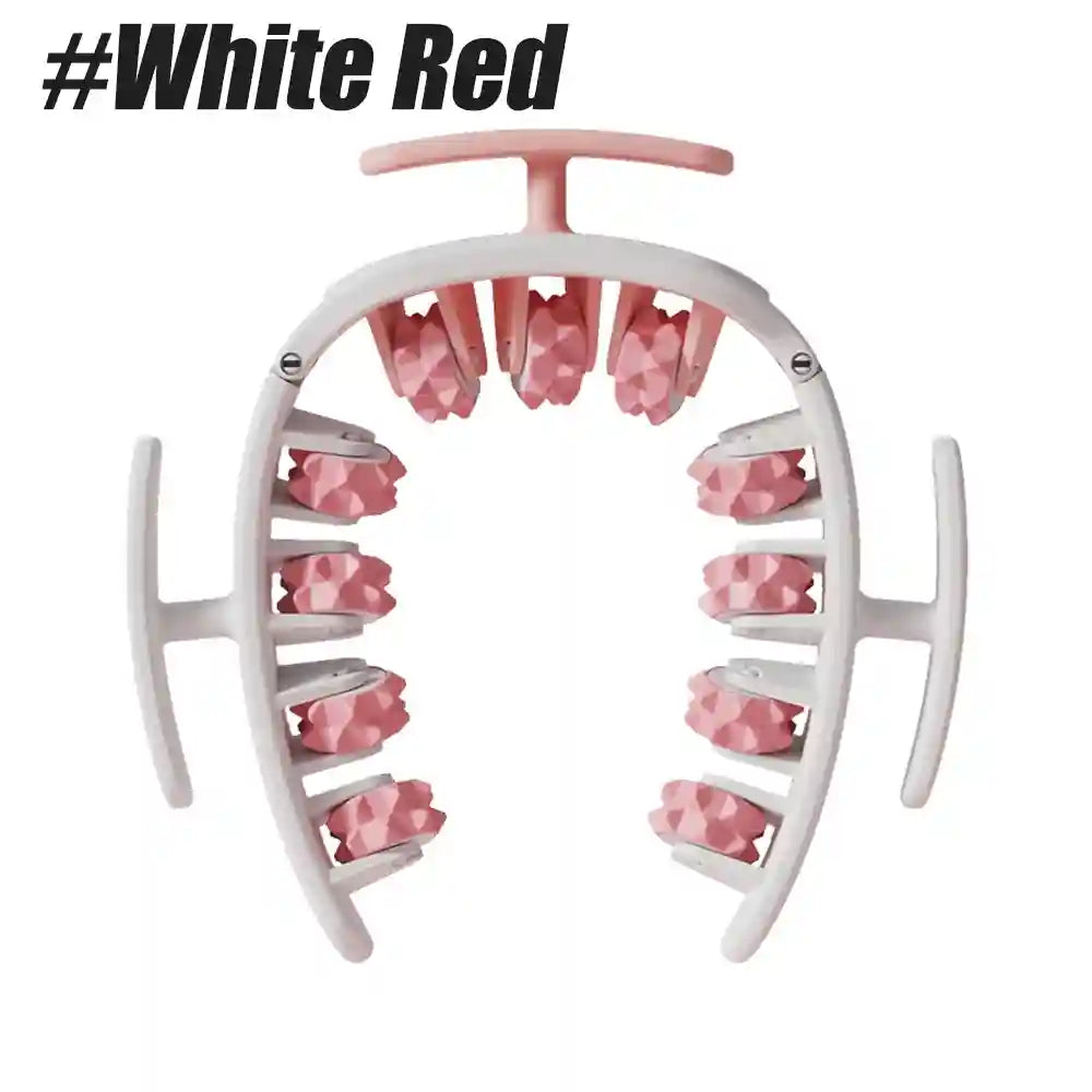Cellulite Massage Roller for Lymphatic Drainage & Deep Tissue Recovery Massage Roller white-red Tidesmit