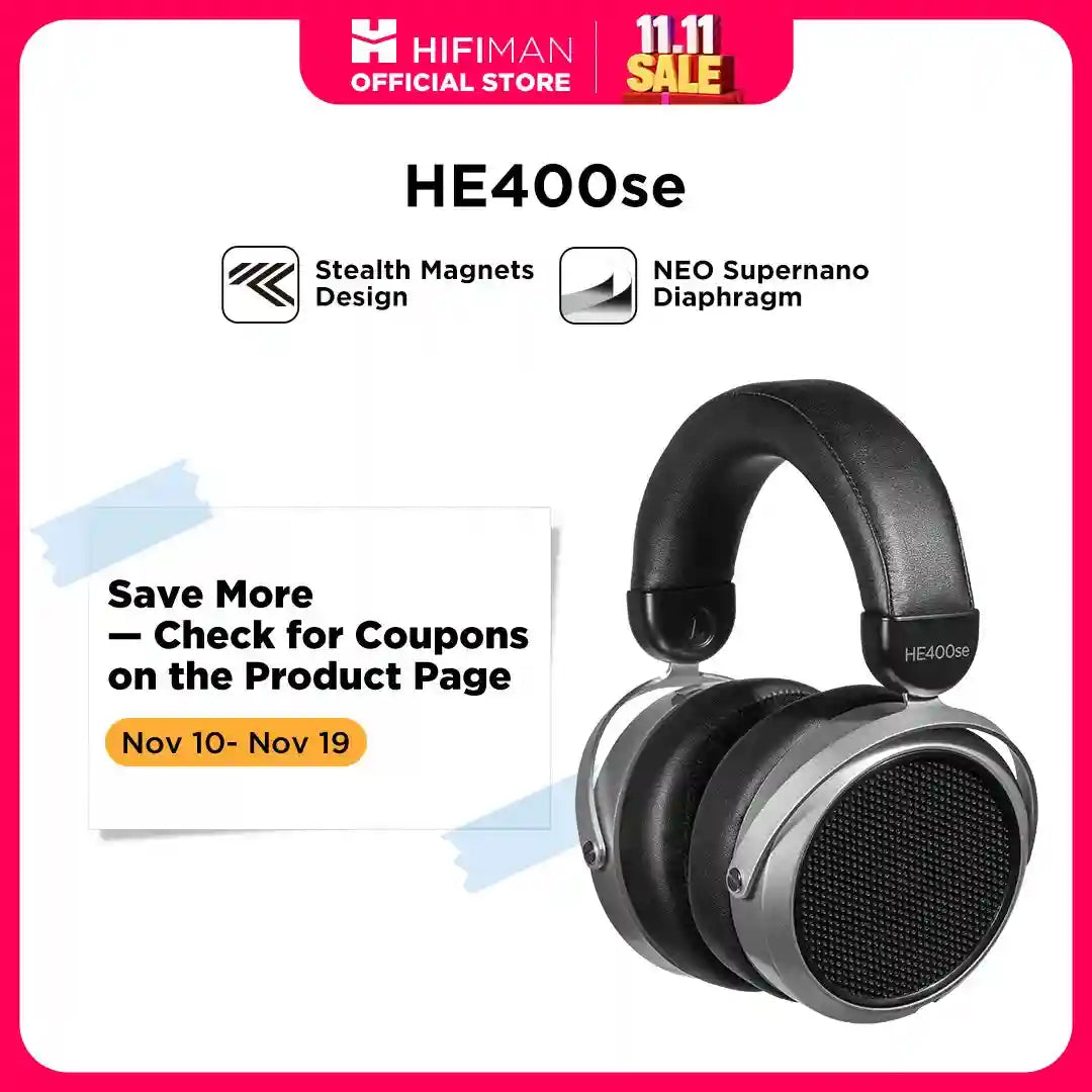 HE400SE Planar Magnetic Open-Back Headphones - Gray Studio Monitor GRAY Poland Tidesmit