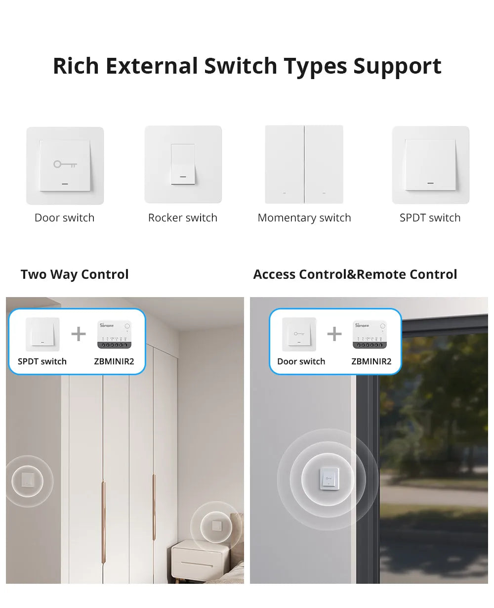 Zigbee Smart Switch Module ZBMINIR2 | Remote Relay Control Tidesmit