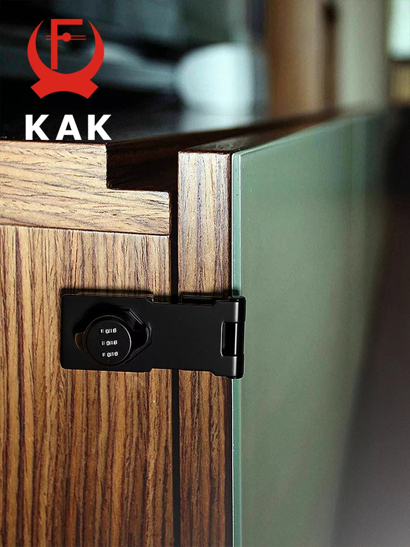 KAK 3 Digit Household Security Cabinet Password Locks Keyless Drawer Combination Coded Door Lock Zinc Alloy Furniture Hardware