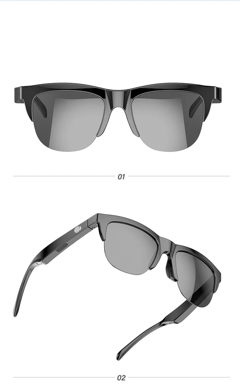Tidesmit Bluetooth Smart Glasses V5.3 - Wireless Audio & UV Protection Tidesmit