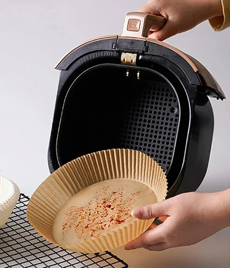 20-100Pcs Air Fryer Disposable Paper Liner Non-Stick Oil-proof Parchment Mat for Cooking Microwave Oven Sheets Special Baking