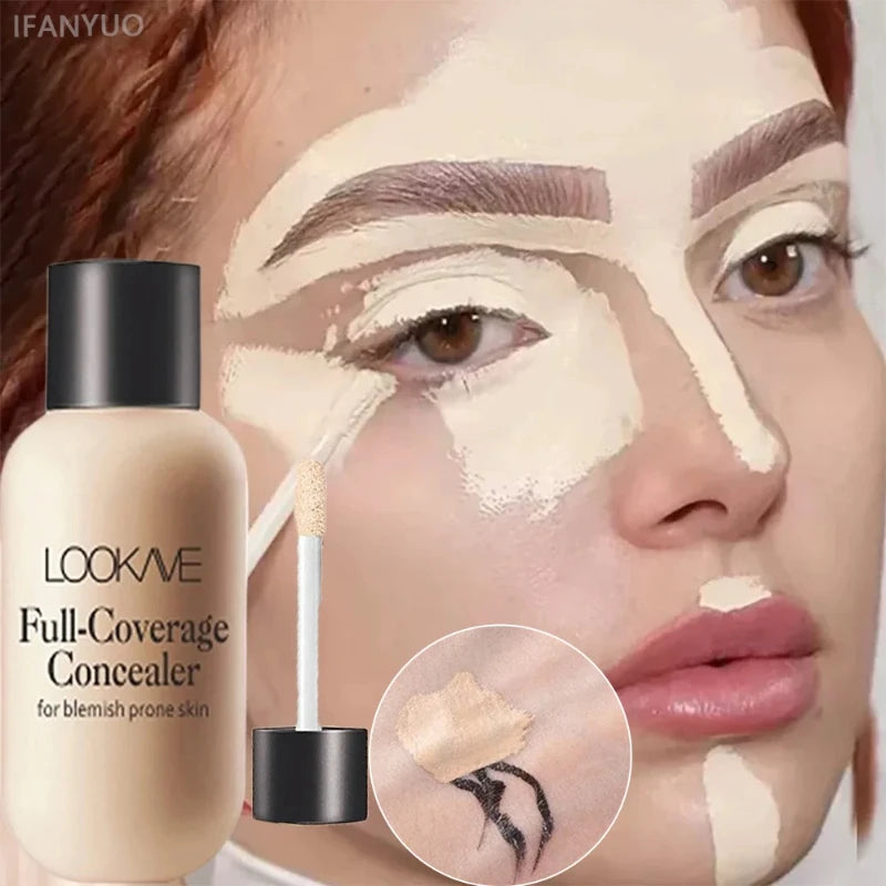 Tidesmit full cover liquid concealer cream for dark circles and face makeup with moisturizing waterproof formula