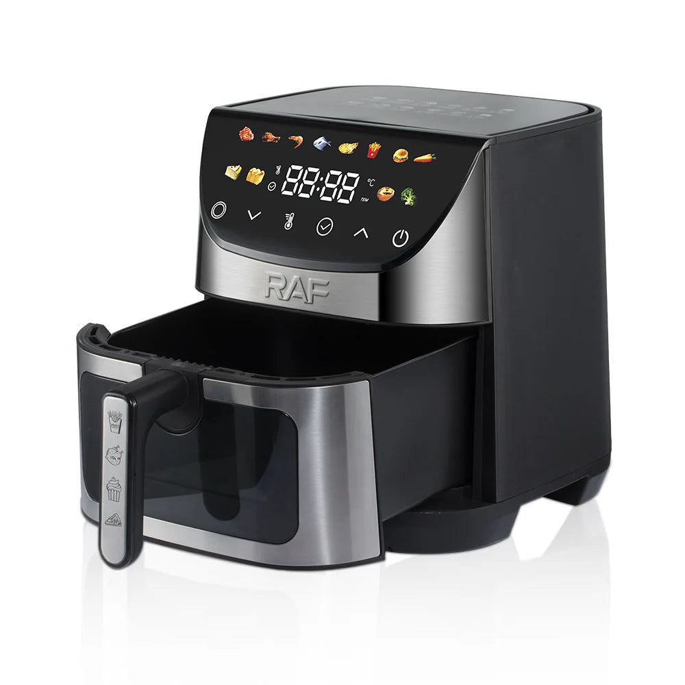 EU Plug New Digital Air Fryer Model 8 Liters Oil Free Professional Home Appliance Air Fryers Multifunctional Optional Airfryers