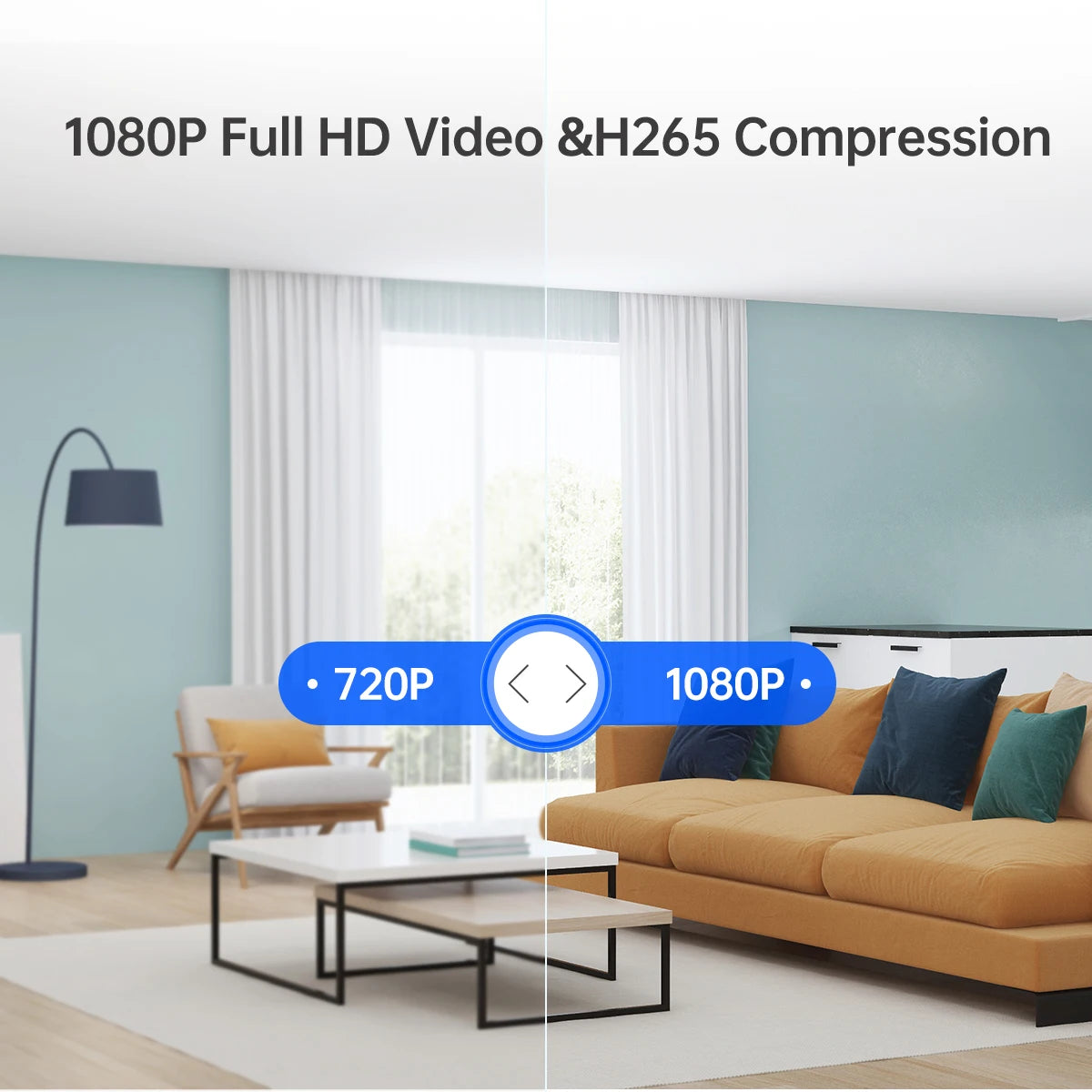 JOOAN 1080P Wifi Security Camera Outdoor&Indoor 5X Zoom Motion Detect Two-Way Audio Smart Home Security IP Camera for Baby & Pet