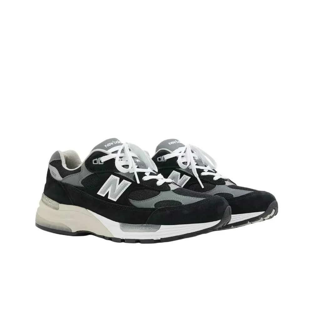 New Balance NB 992 Thick sole, soft and durable low-top casual running shoes unisex black U992BK