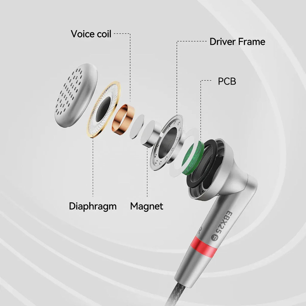 Ludens HiFi Titanium Alloy Wired Earbuds by Tidesmit EBX25Ti Tidesmit