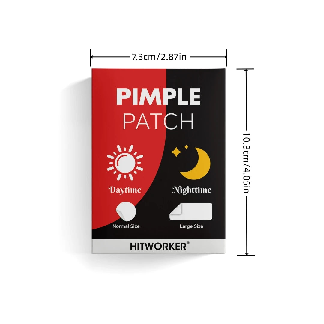 39Pcs Hydrocolloid Acne Patches, Professional Blemish Absorbing Pimple Stickers, Invisible Breathable Facial Skin Care Patch