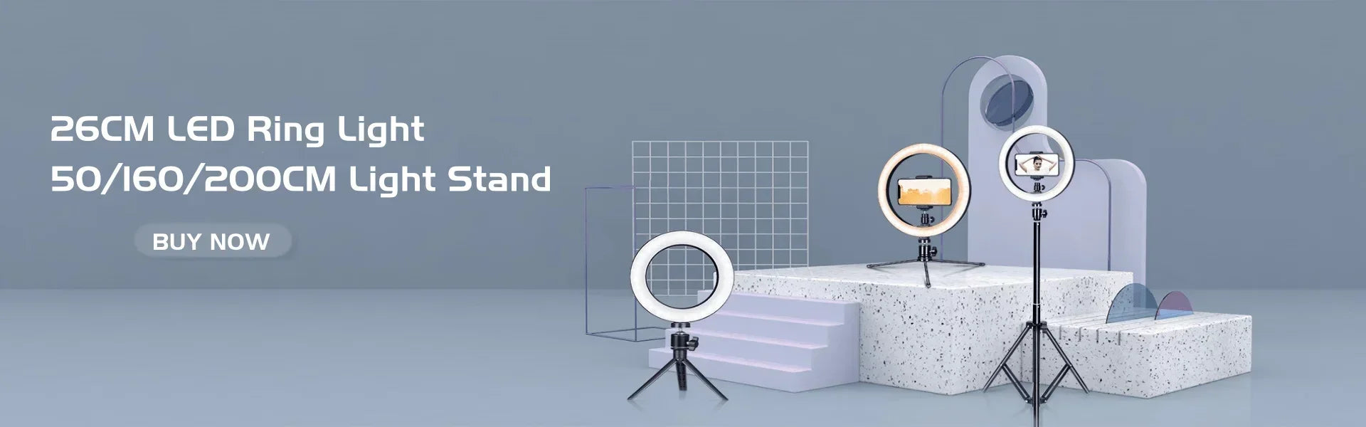 12 Inch LED Ring Light With Tripod Stand for Live Streaming | Tidesmit Tidesmit