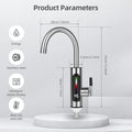3000W Electric Instant Hot Water Tap Electric Kitchen Water Heater with 360° Rotating Heating Tap for Bathroom Kitchen