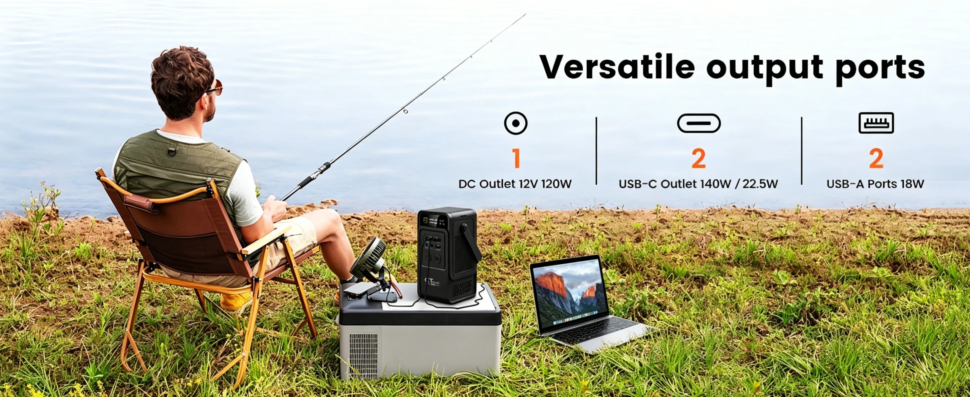 CTOLITY AP200 Handheld Portable Solar Generator 200W 192Wh Lifepo4 Battery 60000mAh Power Bank Camping 140W Ultra Fast Charging DC Charger