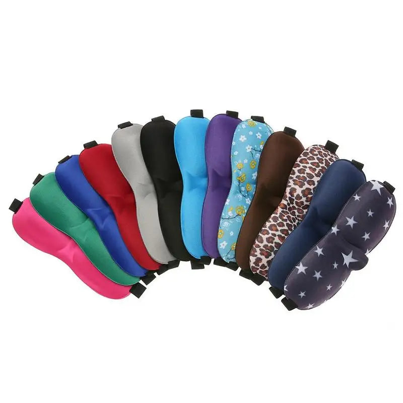 3D Smooth Natural Sleep Mask Fully Adjustable Shoulder Strap Unisex Essential for Travel Peaceful Sleep Blindfold Light Eyepatch