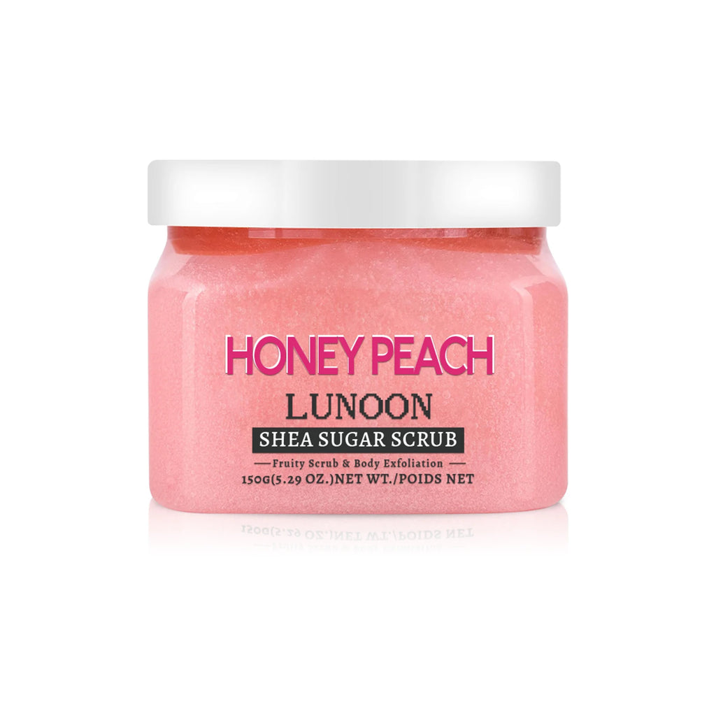 Peach Shea Butter Body Scrub Exfoliator - 150g Natural Skin Treatment Scrubs Treatments Tidesmit