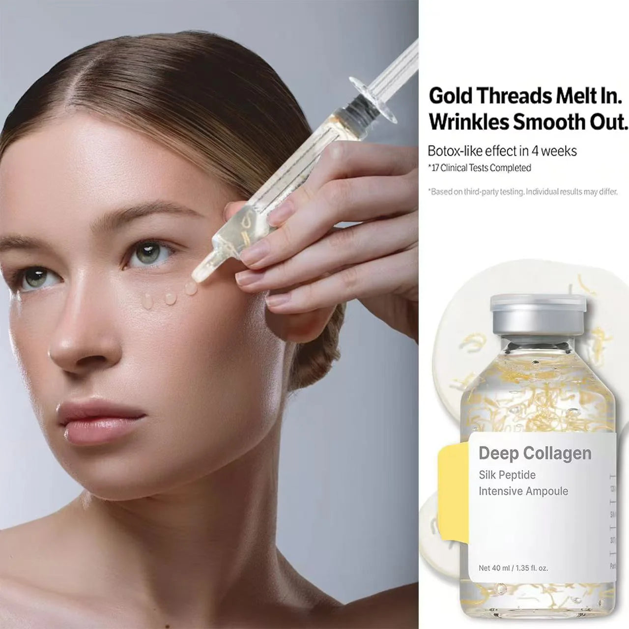 Silk Peptide Anti-Aging Serum: Professional Firming Skin Treatment Scrubs Treatments Tidesmit