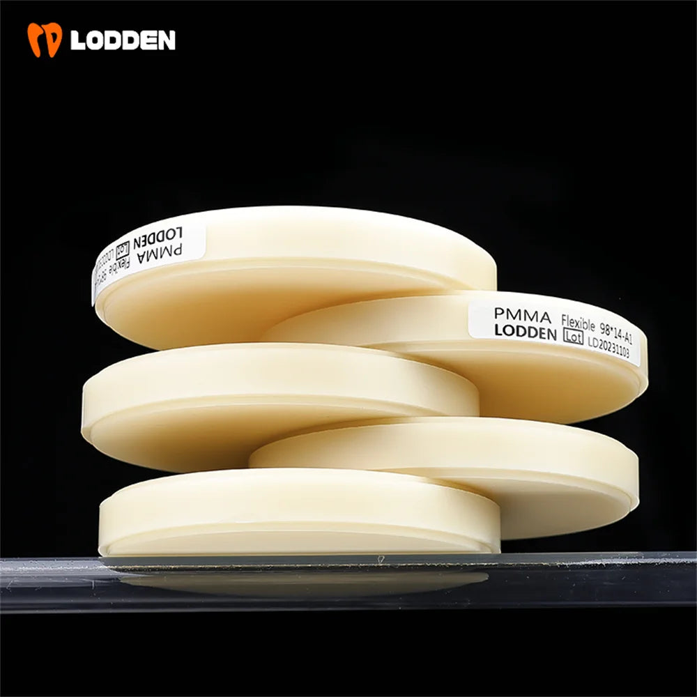 Tidesmit 98mm flexible PMMA dental milling disc for CAD/CAM dental lab resin restorations