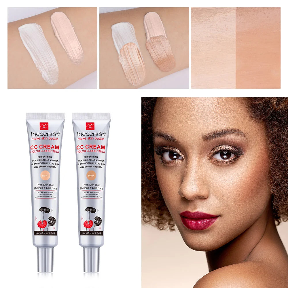 Tidesmit waterproof moisturizing CC cream face makeup texture close-up for long-lasting sweat-proof skin coverage