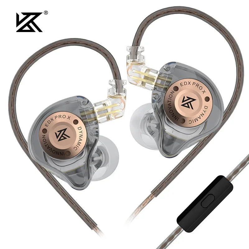 KZ EDX PRO X In-ear Headphones Wired HIFI High-performance Dynamic Game Live Ear Return Monitoring Earplugs ZSN ZST EDC PRO Gray MIC China Mainland Tidesmit