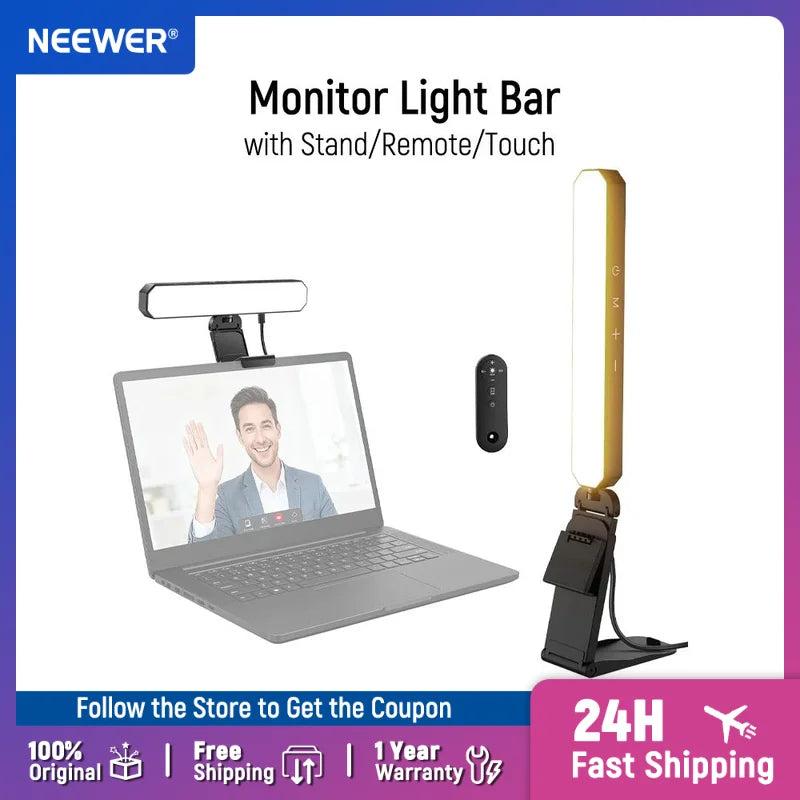 Tidesmit Monitor Light Bar with Remote - Adjustable LED Desk Lamp L10 Tidesmit