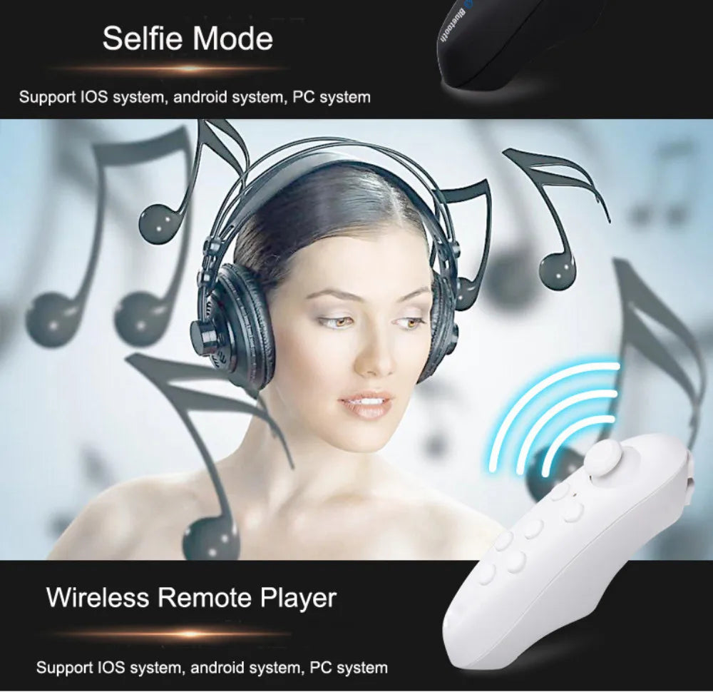 VR Headset for Smartphones - Immersive 3D Glasses with Remote Controller Tidesmit
