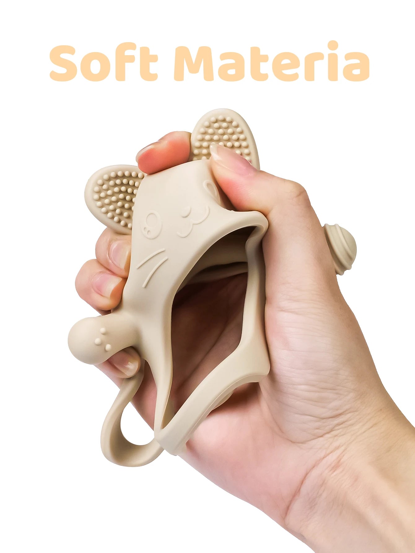 Baby Silicone Teether Gloves Toys BPA Free Silicone Soft Soothing Dental Care Gums Anti-eating Hand Molar Toys Baby Accessories