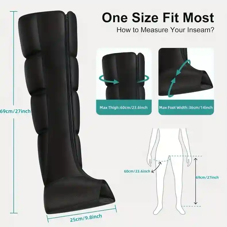 Leg Air Compression Massager - Deep Tissue Recovery Device Massage Roller Tidesmit
